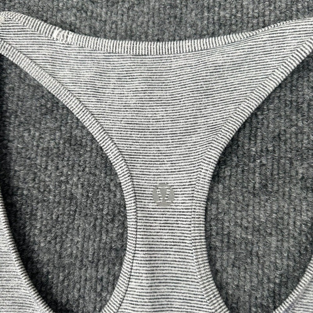 Lululemon Love‎ Tank Top Heathered Core Ultra Light Grey Size 16x27 - Picture 6 of 6